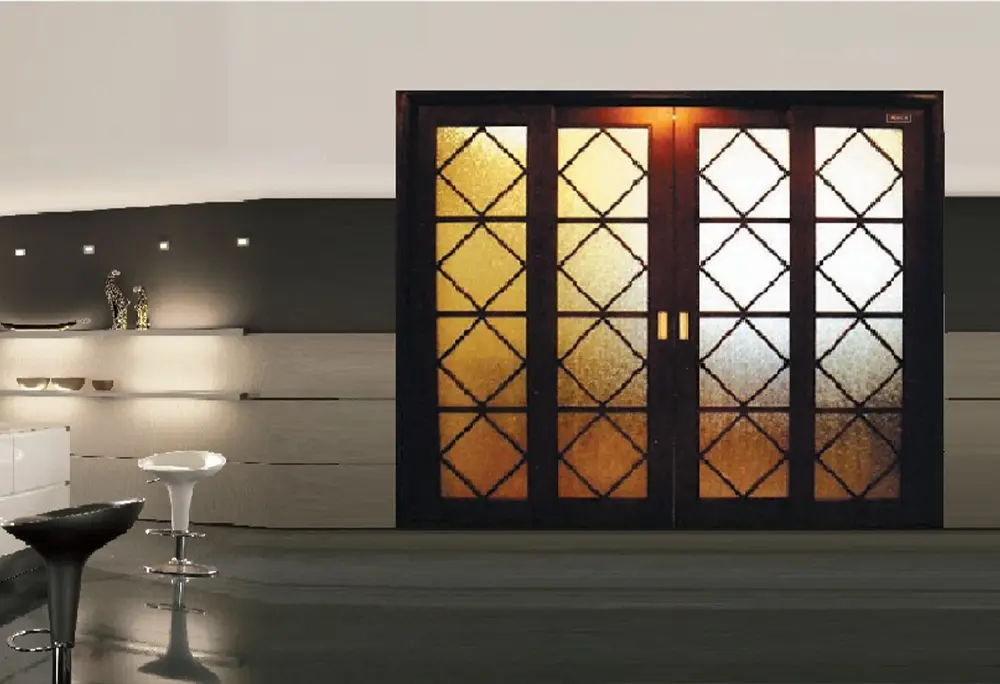 Classical style glass doors