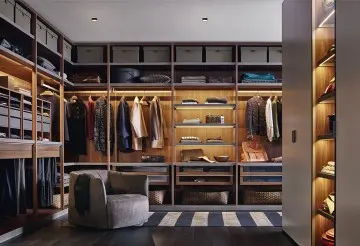 the aluminum framed partition wardrobe range