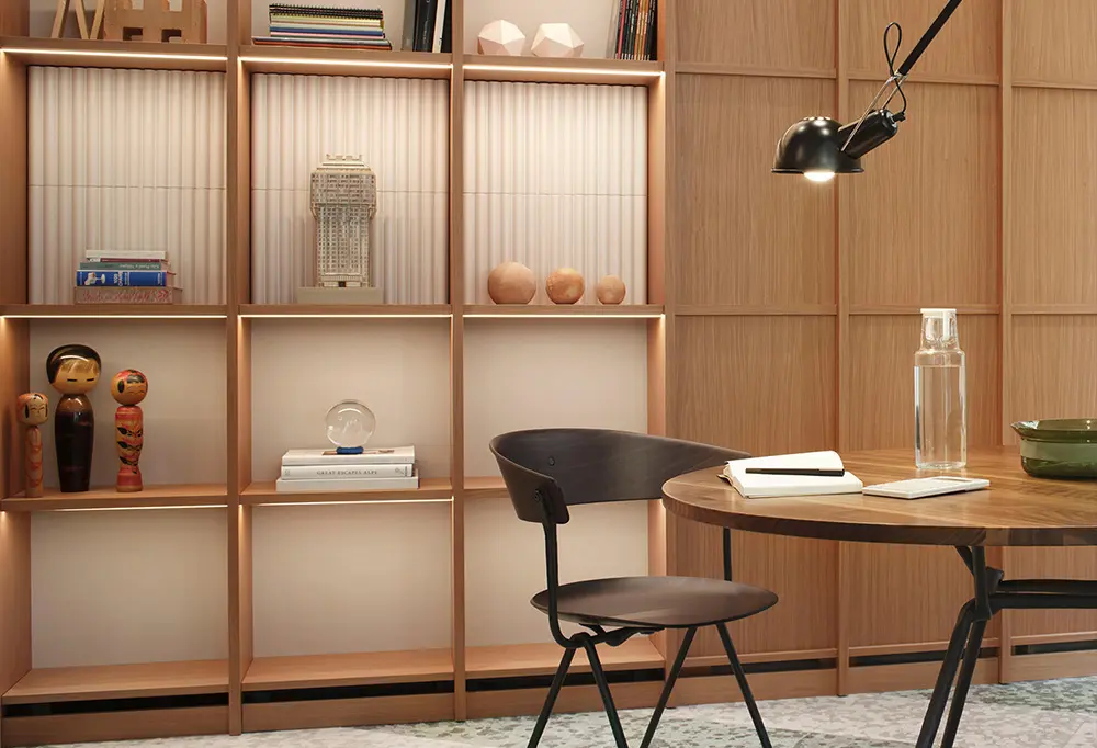 straight Oak veneer of the wall board (2)ncz