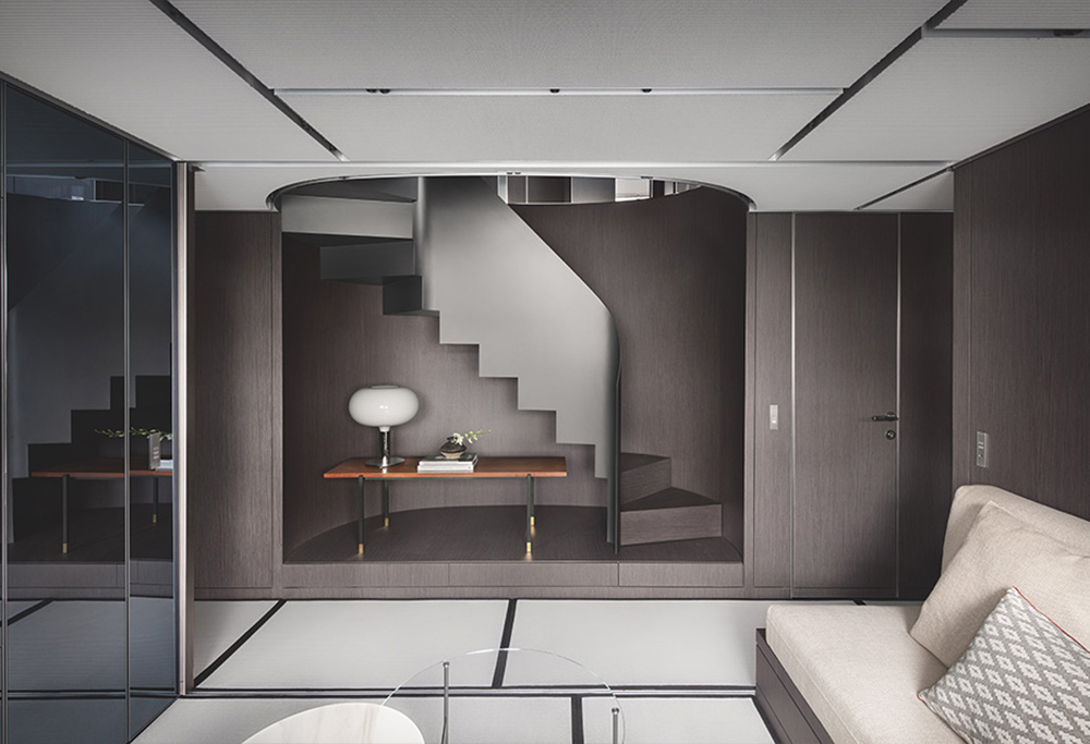 Straight Gray Oak veneer of the wall board (3)hux