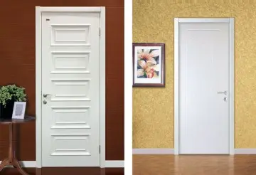 Romantic Life Ivory White Wooden Door