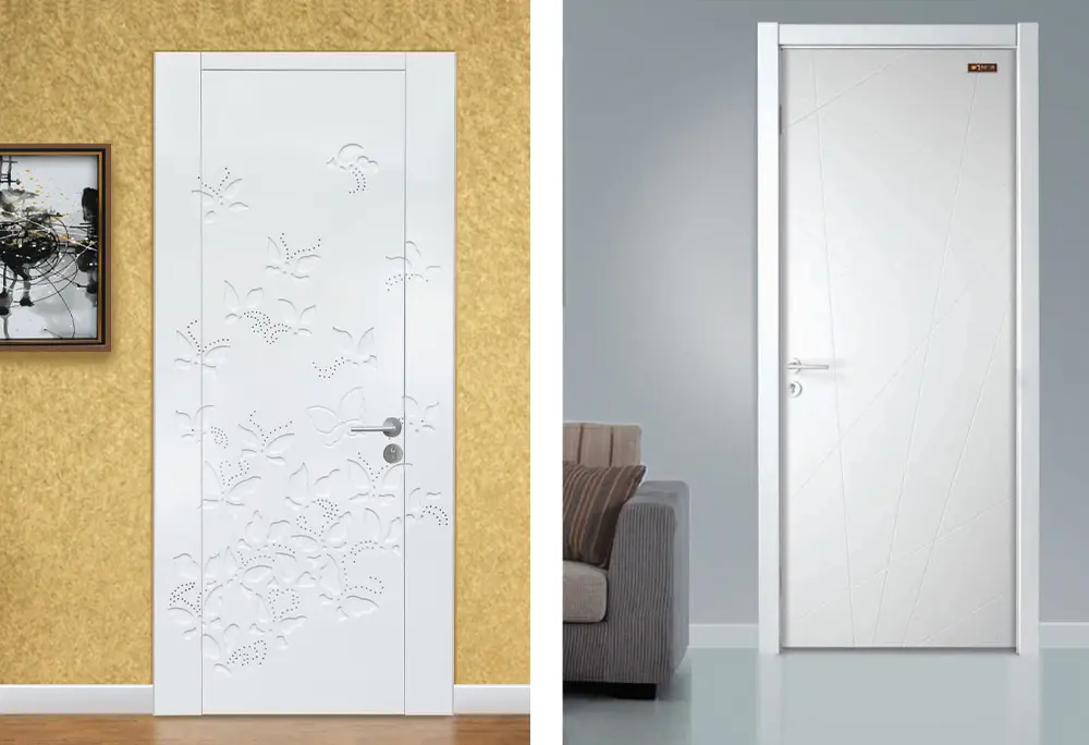 Romantic Life Ivory White Wooden Door (4)k5h