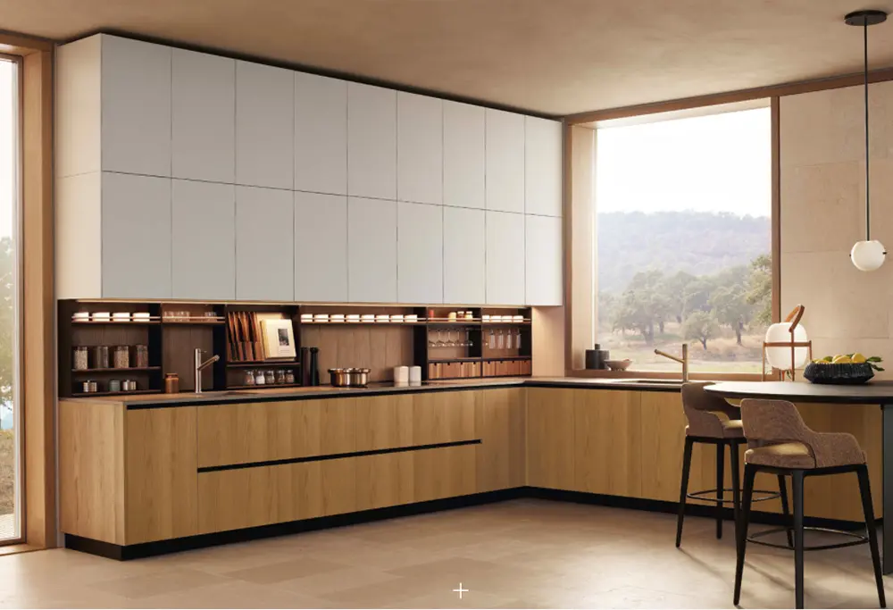 melamine door and white lacquer kitchen