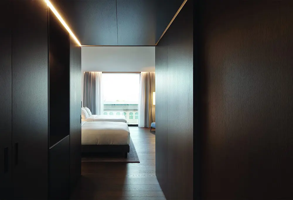 Black Oak veneer of the wall board (4)ats