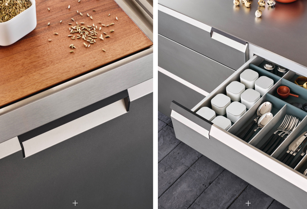 9 smoke ork veneer and metal lacquer kitchen